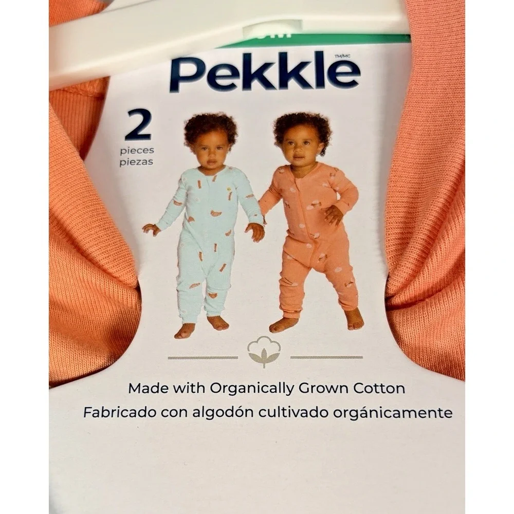 Pekkle 2-pack Sleepers - Bacon & Eggs / Dumplings - 24M - NWT